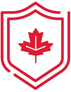 Le logo du Bouclier canadian de l'ACEI
