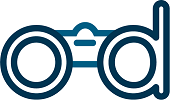 Logo d’ObservationDeck composé des lettres « O » et « D » disposées de sorte à former des jumelles.